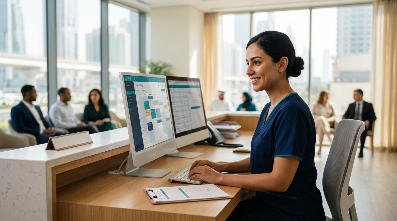 Arabic English Receptionist Job in Dubai - Leading Clinic at Spectronix Dubai